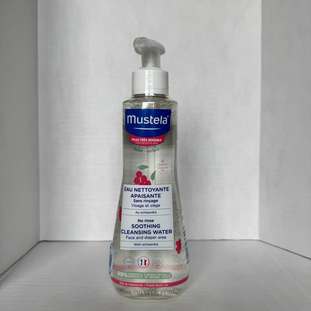 New Mustela No Rinse Soothing Cleansing Water Very Sensitive Skin 10.14 oz Baby - Picture 2 of 13